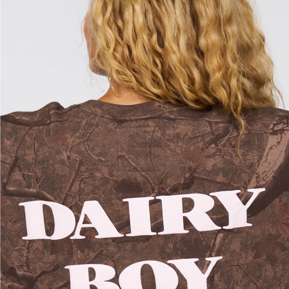 Dairy Boy River Camo Crewneck